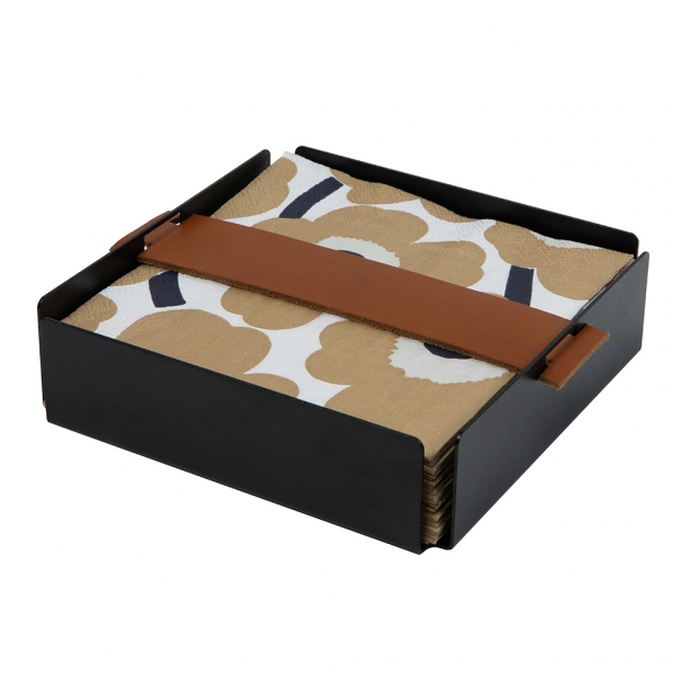 Napkin holder, small / brown