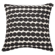 Räsymatto cushion cover 50x50, black-white
