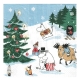 Napkins Moomin Joulun ihmeama 33x33cm, 20 pcs
