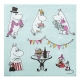 Ubrousky Moomin Kestit 33x33cm, 20ks / mátové