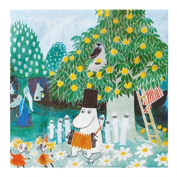 Napkins Moomin Magic meadow 33x33cm, 20 pcs