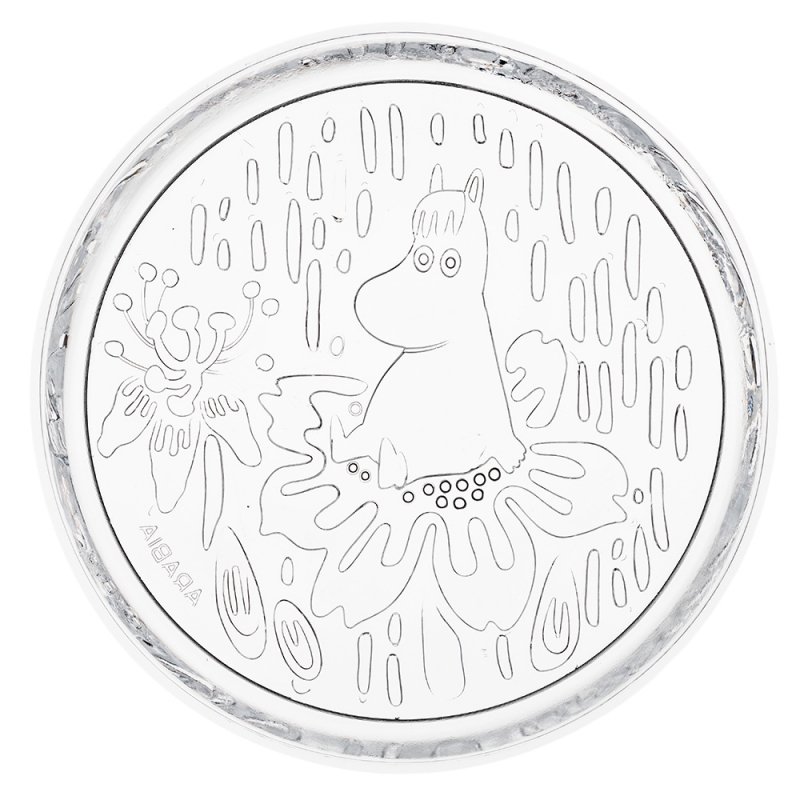 Moomin plate 15.5cm, clear