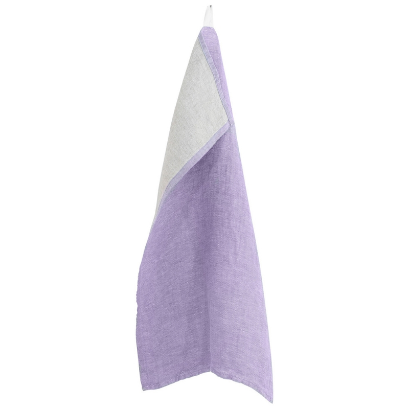 Linen towel Duo 48x70, lavender-linen