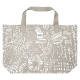 Taška Veranta, len-bílá