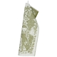 Linen tea towel Metsikkö 46x70, olive-white