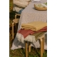 Linen tablecloth / blanket Meirami 150x260, gold-lavender
