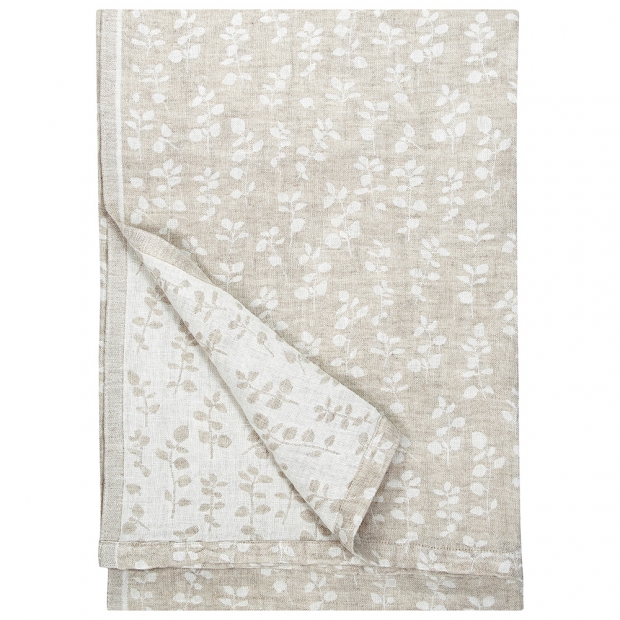 Linen tablecloth / blanket Meirami 150x260, white-linen