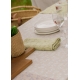 Linen tablecloth / blanket Meirami 150x260, white-linen