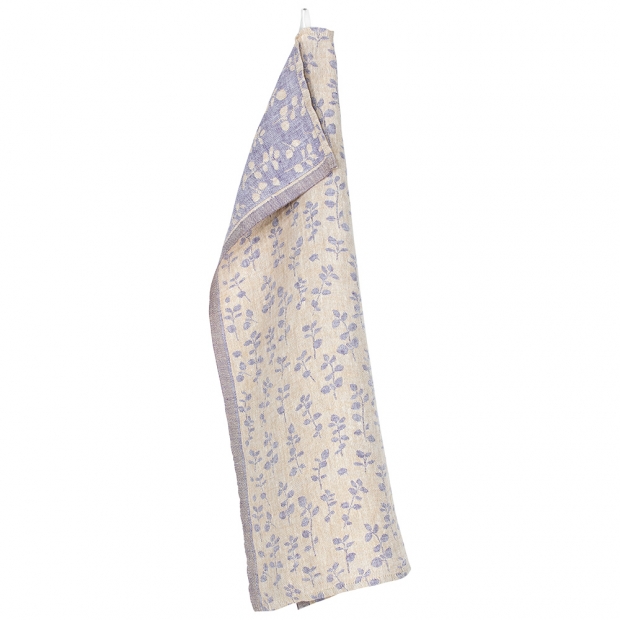 Ľanová utierka Meirami 48x70, zlato-levanduľová