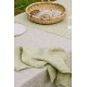Linen tea towel Meirami 48x70, lime-olive