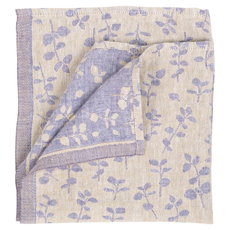 Linen napkin Meirami 46x46, gold-lavender