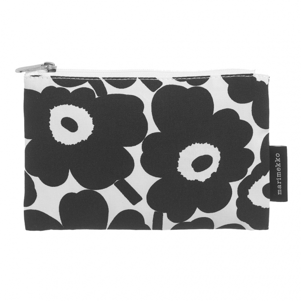 Cosmetic bag Kaika Unikko, black-white
