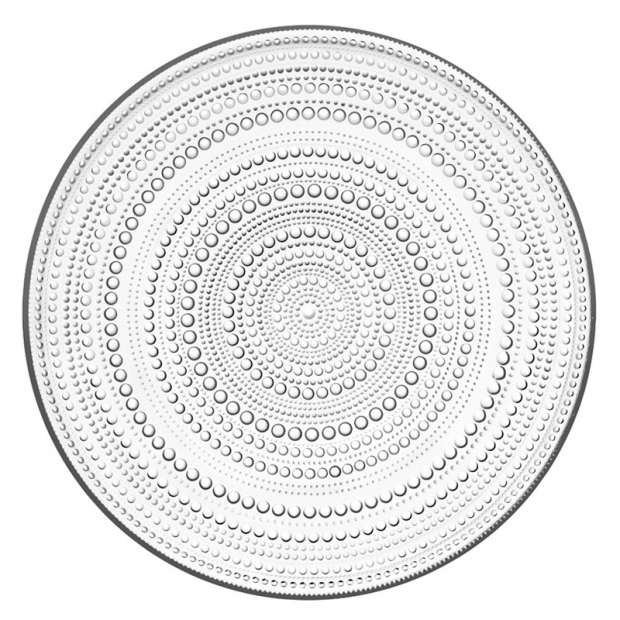 Kastehelmi plate 31.5cm, clear