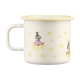 Moomin Flowers mug 0.37l, enamel / yellow