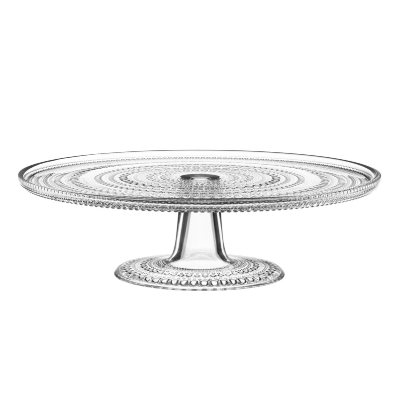 Kastehelmi cake stand 31.5cm, clear