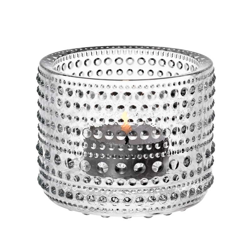 Kastehelmi candlestick, clear
