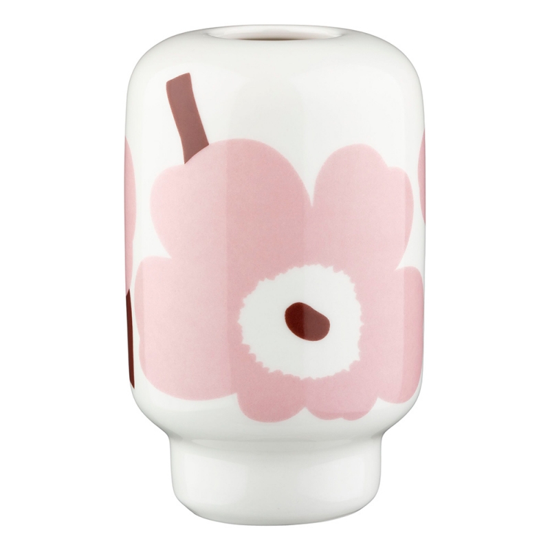 Váza Unikko, ružovo-kaštanová