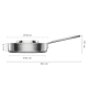 Stainless steel frying pan with lid Norden Steel 26cm