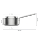 Norden Steel stainless steel saucepan 1.8l