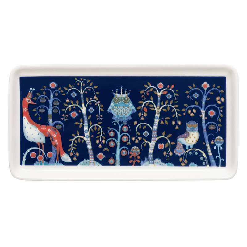 Taika plate 12x24cm, blue