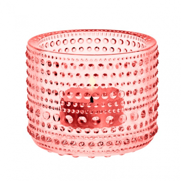 Kastehelmi candlestick, salmon