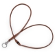 Elk leather key lanyard, brown / long