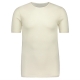 Tričko z hedvábí a merino vlny, krátký rukáv / bílé