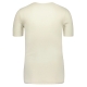 Tričko z hedvábí a merino vlny, krátký rukáv / bílé