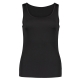 Women's silk top, black