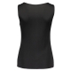 Women's silk top, black