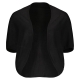 Women's cardigan made of silk and merino wool, black