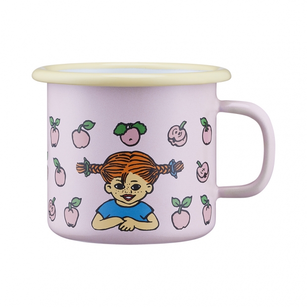 Hrnček Pippi Fruits 2,5 dl, smalt / ružový