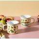 Pippi Fruits mug 0.37l, enamel / yellow