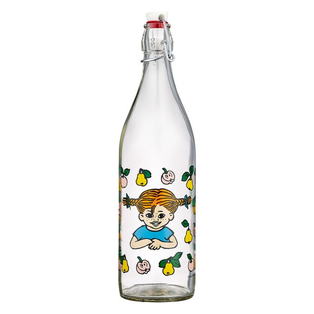 Pippi Fruits glass bottle 1l