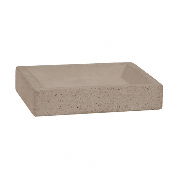 Soap dish Tove, gray concrete