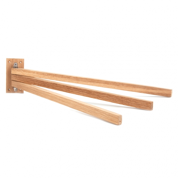 Vešiak na uteráky s 3 háčikmi, dub