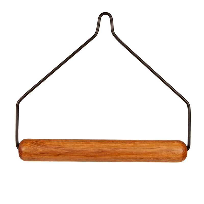 Paper towel holder, oak-metal