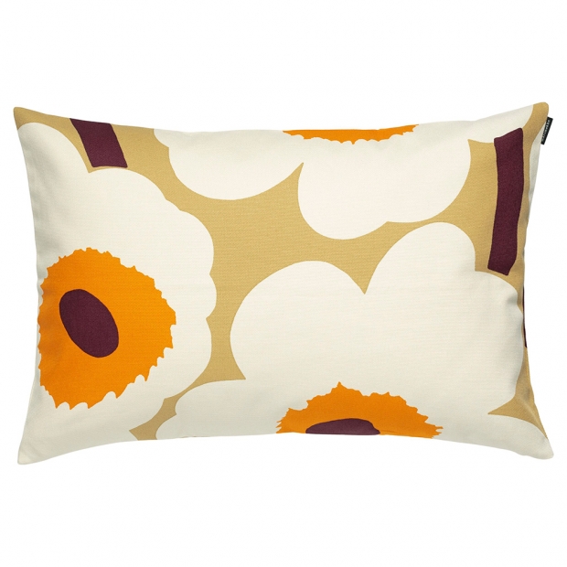 Unikko pillowcase 40x60, beige-orange
