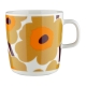 Oiva Unikko mug 0.4l, beige-orange