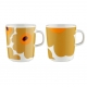 Set hrnčekov Oiva Unikko 0,25l, 2ks / béžovo-oranžový