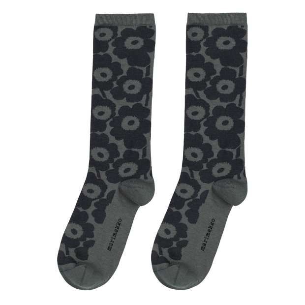 Pinnat Unikko socks, dark grey