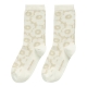 Linjaus Unikko socks, beige off-white