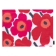 Placemat Pieni Unikko 31x42, red-white