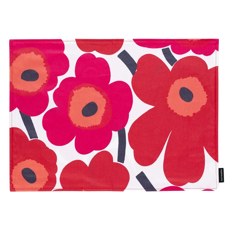 Placemat Pieni Unikko 31x42, red-white