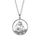 Moomin Love heart necklace / silver