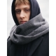 Merino scarf Huurre, gray