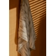 Hohto linen towel, white-gray