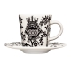 Taika cup and saucer 0.1l, black