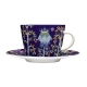 Taika cup and saucer 0.2l, blue