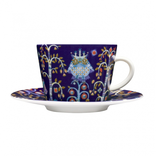 Taika cup and saucer 0.2l, blue